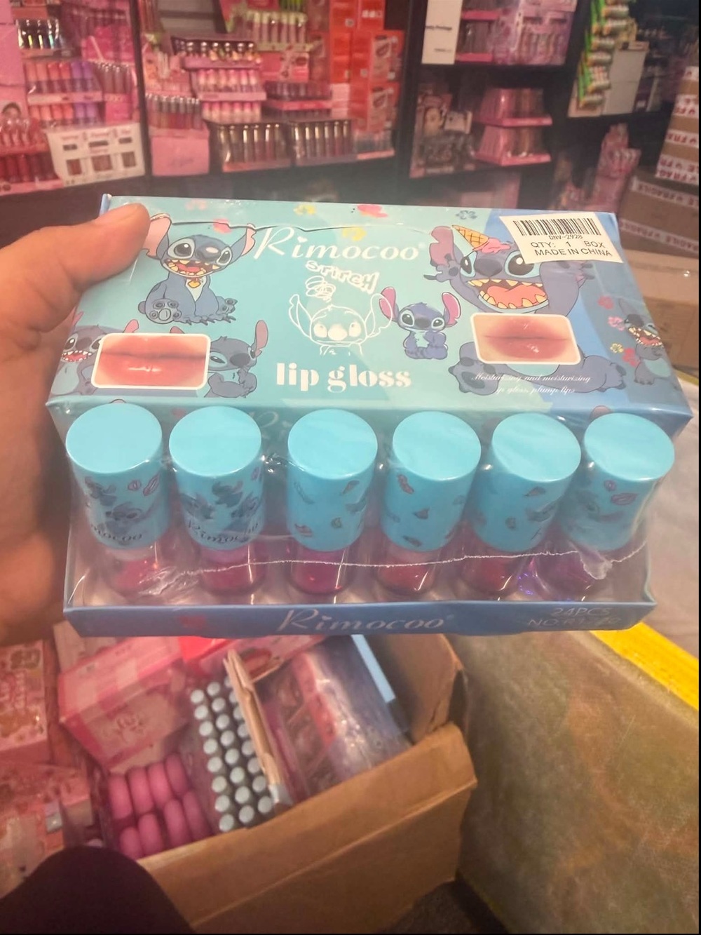 Rimocoo Lip Gloss Set - Blue Character Packaging